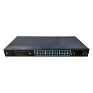 DrNETSwitch PoE 24 puertos Gigabit + 4 SFP 10Gbps 370W Gestionable Layer3