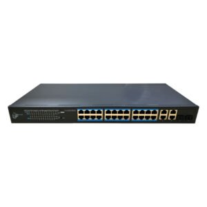 DrNETSwitch PoE 24 puertos(4PoE++) Gigabit +2RJ45+2Combo 370W Gestionable