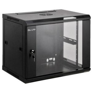 DrUTPArmario Rack Mural 19" 9U 600x450 + Bandeja + Regleta Aluminio 6 Tomas + Ventilador