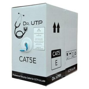 DrUTPBobina 305mts Cable UTP CAT5e 0.50mm CPR Cubierta PVC Azul