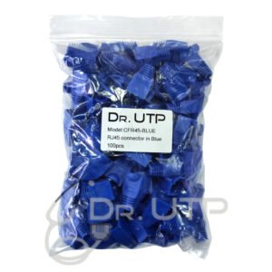 DrUTPCapuchon Color Azul para Conector RJ45 en Bolsa 100 unidades