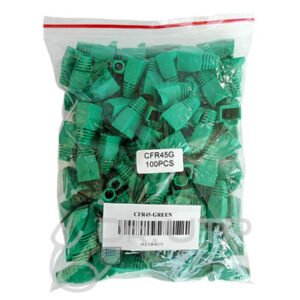 DrUTPCapuchon Color Verde para Conector RJ45 en Bolsa 100 unidades