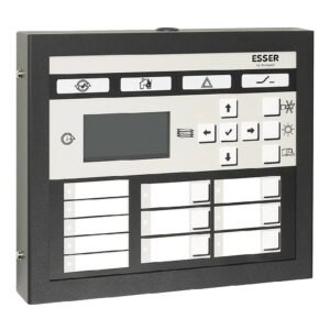 ESSERPanel repetidor para central FlexES. Display alfanumérico LCD de 6 x 20 caracteres. Teclas de x