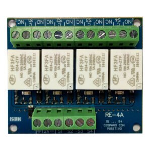 GL-SeguridadModulo 4 relés. Alimentación a 24v