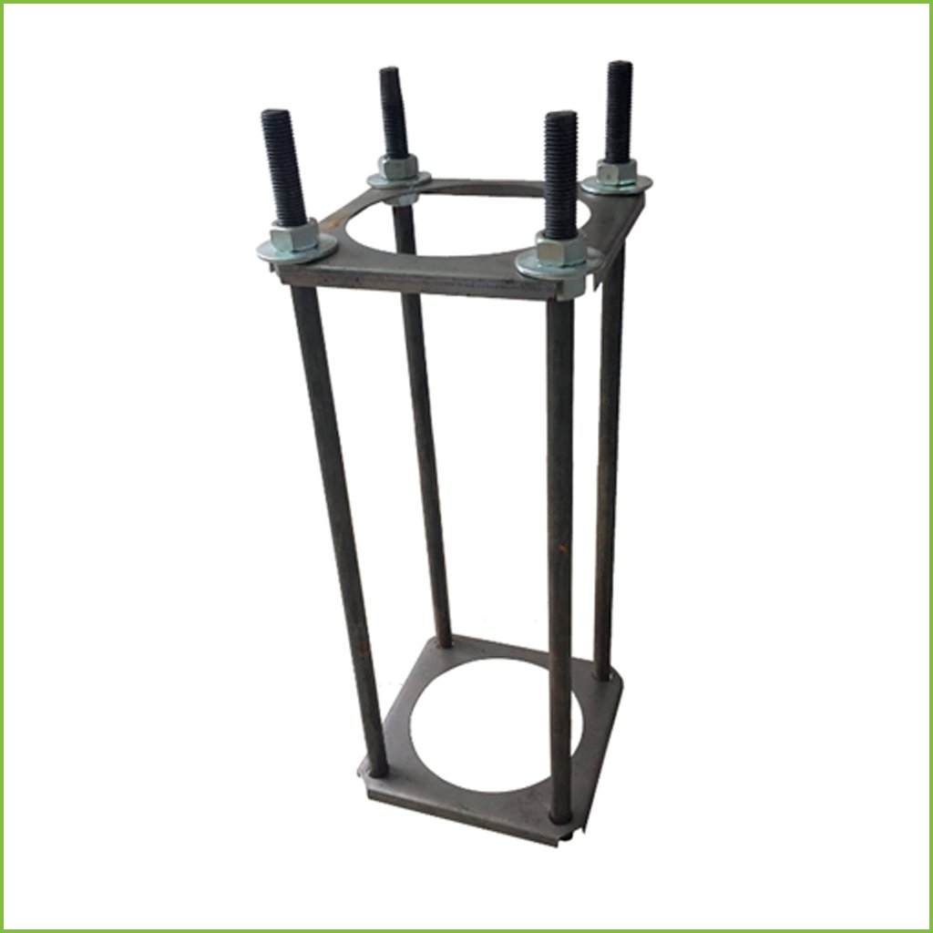 Báculo desmontable de 3,5m de altura en acero galvanizado de color negro con soporte para cámara y speed dome - Imagen 4