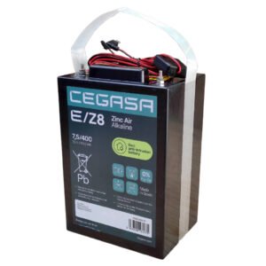 GlobalBatería de Zinc-Aire 7.5V-400 (7.5V/2150Wh) - Modelo vertical. Triple conector DC: Jack