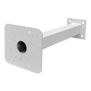 GlobalSoporte de 350mm para instalación de camara bullet en báculo de 3.5 o 4.5m de color blanco