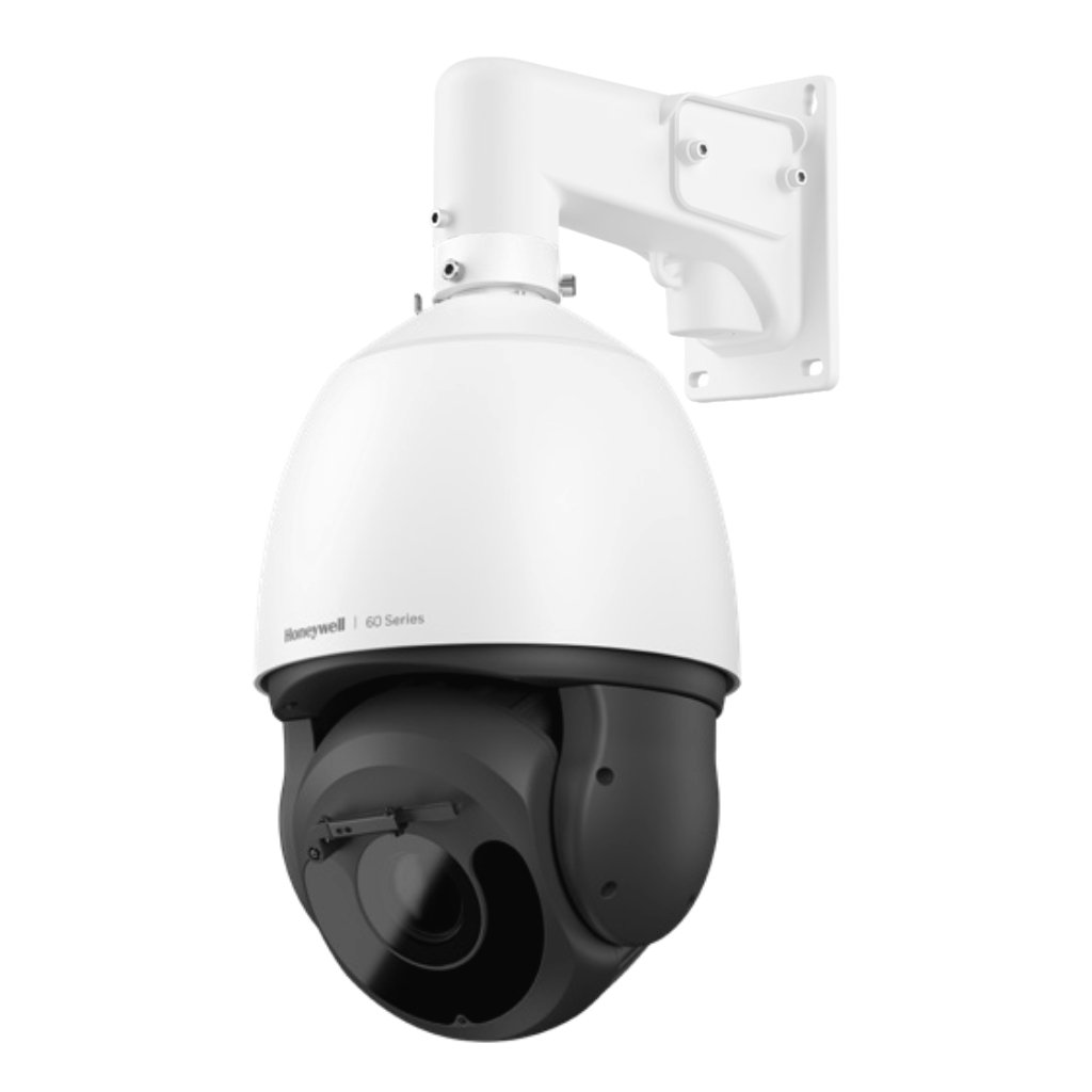 HONEYWELLDomo PTZ IP Serie 60 4MP 40x H265 WDR IR IA PoE++ 24Vac IP67 incluye limpiaparabrisas NDAA