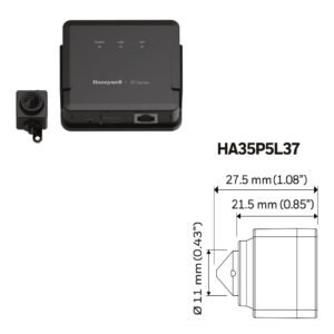 HONEYWELLMinicamara IP serie 35 Pinhole 5MP 3.7mm H265 WDR PoE 12Vdc Audio E/S
