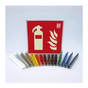 IMPLASERMarco de aluminio para señales 21x21cm negro