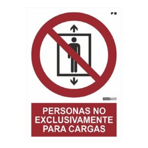 IMPLASERSeñal Personas NO exclusivamente para cargas 29