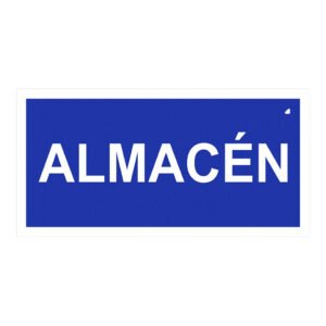 IMPLASERSeñal almacén 30x15cm