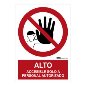 IMPLASERSeñal alto accesible solo a personal autorizado 29