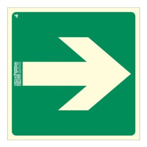 IMPLASERSeñal flecha evacuación 21x21cm
