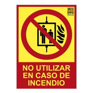 IMPLASERSeñal no utilizar en caso de incendio Clase A 21x15cm