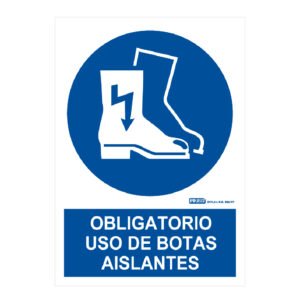 IMPLASERSeñal obligatorio uso de botas aislantes 29