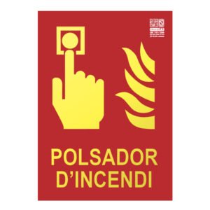 IMPLASERSenyal polsador d'incendi en català Classe A 29