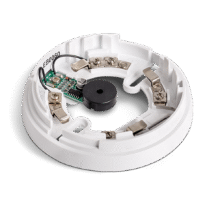 INIMBase con zumbador incorporado controlado por la salida "R" del sensor para detectores ENEA e IRIS