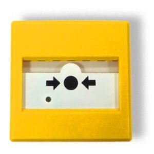 INIMPulsador de Alarma manual para disparo de extinción automática. Color Amarillo