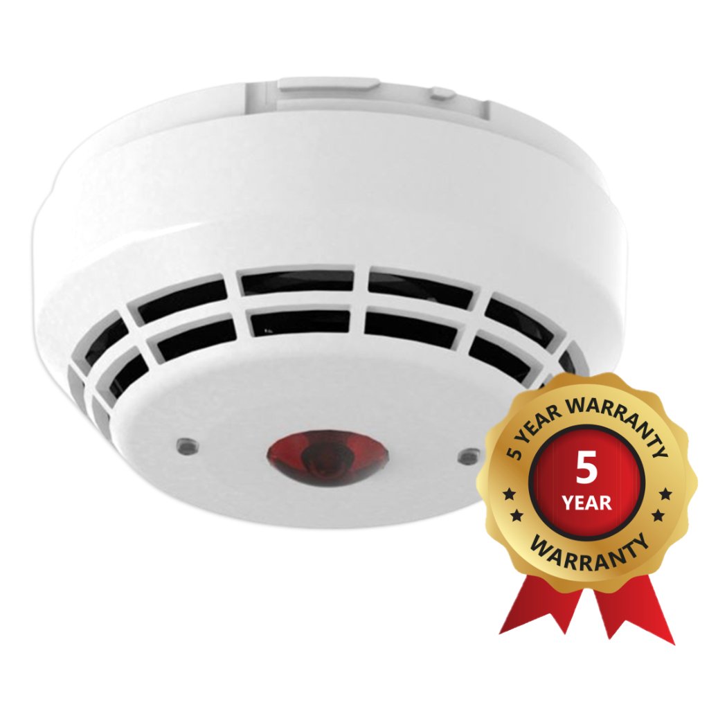 KIDDE COMMERCIALDetector de calor/óptico dual con sirena y flash analogico inteligente serie Excellence con aislador