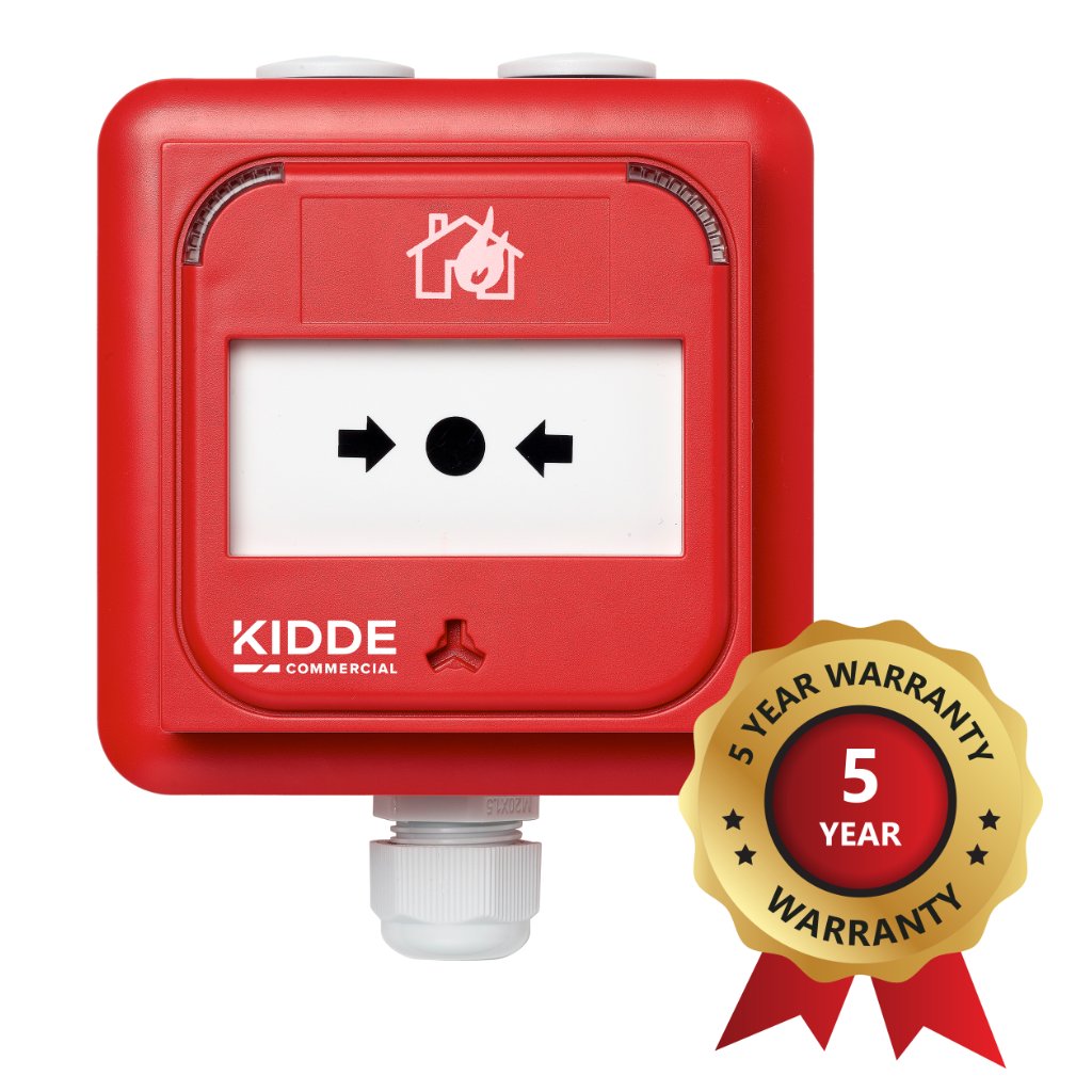 KIDDE COMMERCIALPulsador analogico inteligente. Serie Excellence. IP67. Color Rojo