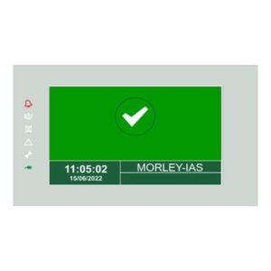 MORLEYRepetidor de panel de control MAX de 7". Configurable como indicación/zonas