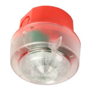 NOTIFIERFlash con base alta IP65 de color rojo EN54/23