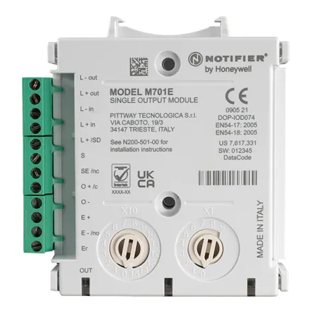 NOTIFIERMódulo de control direccionable de 1 salida supervisada con RFL o en forma relé