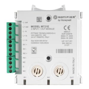 NOTIFIERMódulo monitor y de control direccionable de 2 entradas supervisadas y 1 salida de relé