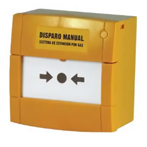 NOTIFIERPulsador KAC Disparo de Extinción EN-12094-3. Color Amarillo