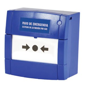 NOTIFIERPulsador KAC Paro de Extinción EN-12094-3. Color Azul