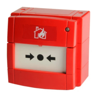 NOTIFIERPulsador manual de alarma estanco vía radio en red Mesh de Agile. Incluye 4 pilas CR123A