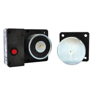 NOTIFIERRetenedor Electromagnético de 500 Nm. Pulsador desbloqueo