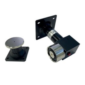 NOTIFIERRetenedor electromagnetico de 400N. Soporte 150mm. Cabezal giratorio. Pulsador desbloqueo