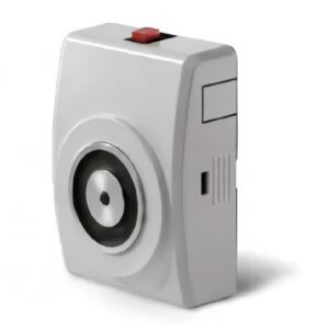 NOTIFIERRetenedor electromagnético de 800N de pared con caja y pulsador
