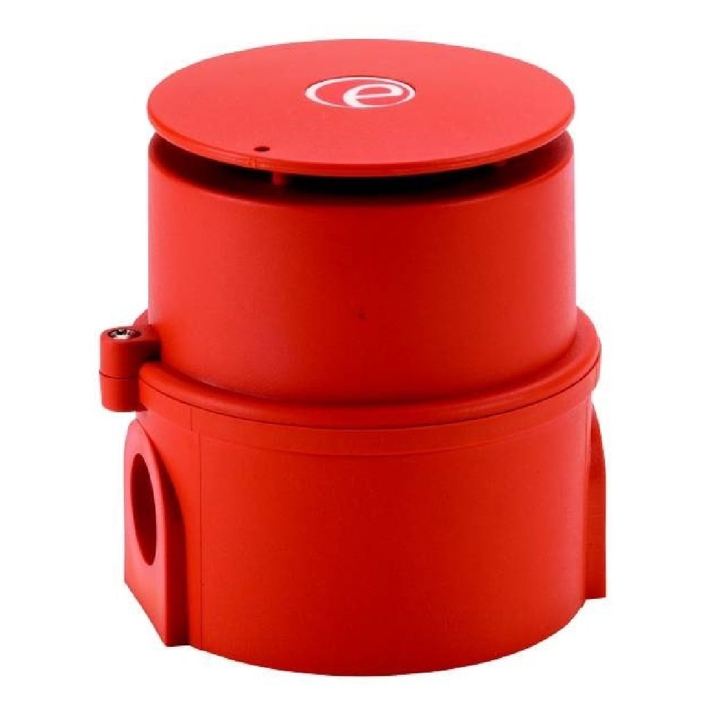 NOTIFIERSirena Electrónica redonda Roja