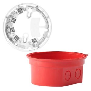 NOTIFIERZócalo con base alta roja para dispositivos óptico-acústicos. Incl. B501AP