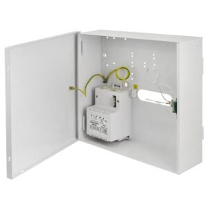 PARADOXCaja pequeña para central Paradox. Transformador 20VA. Salida 16V/1.2A / 18V/1A. 250 x 250 x 80 mm
