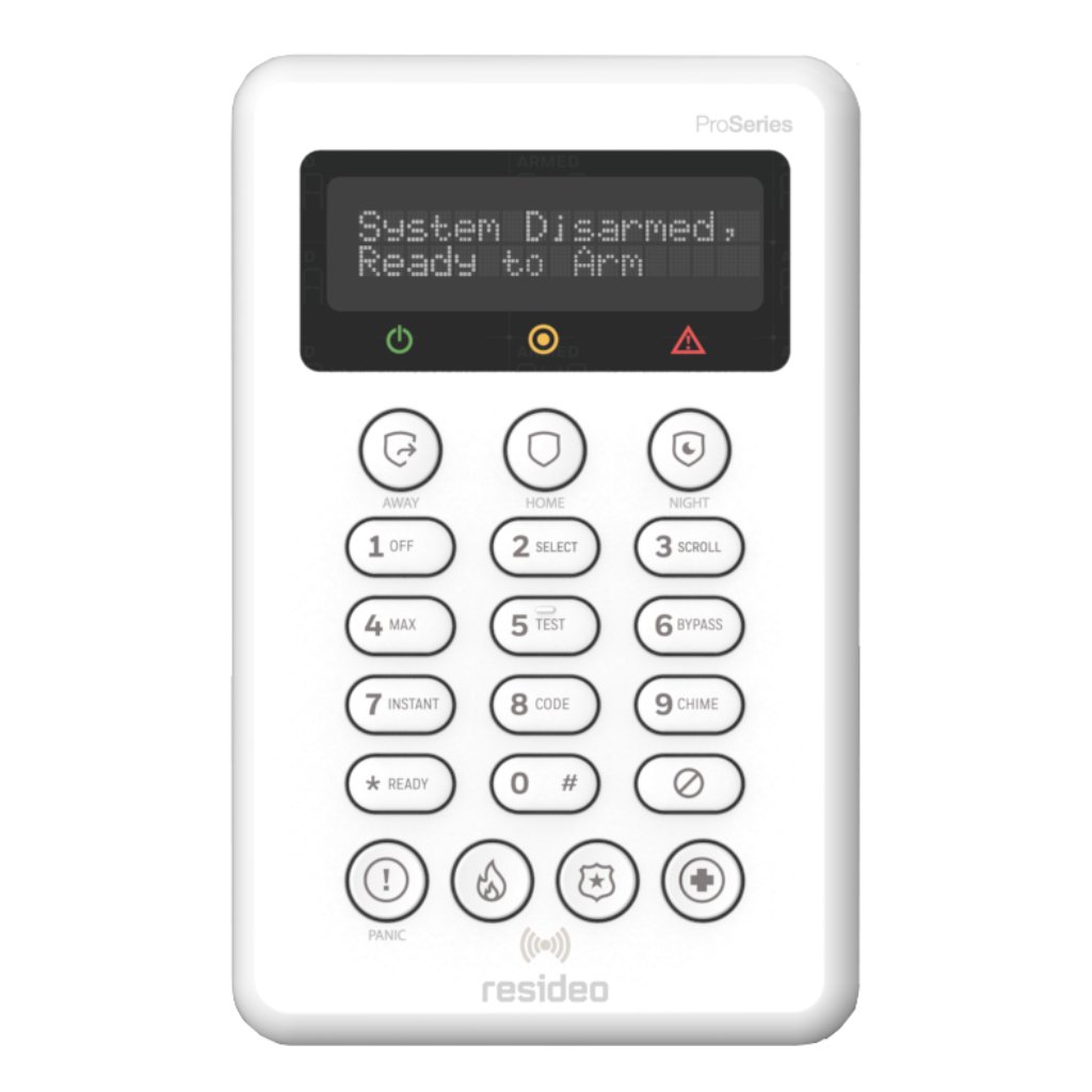 ResideoTeclado LCD inalámbrico ProSeries