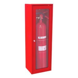 SIEXArmario extintor CO2 5Kg con puerta pintada con cerradura