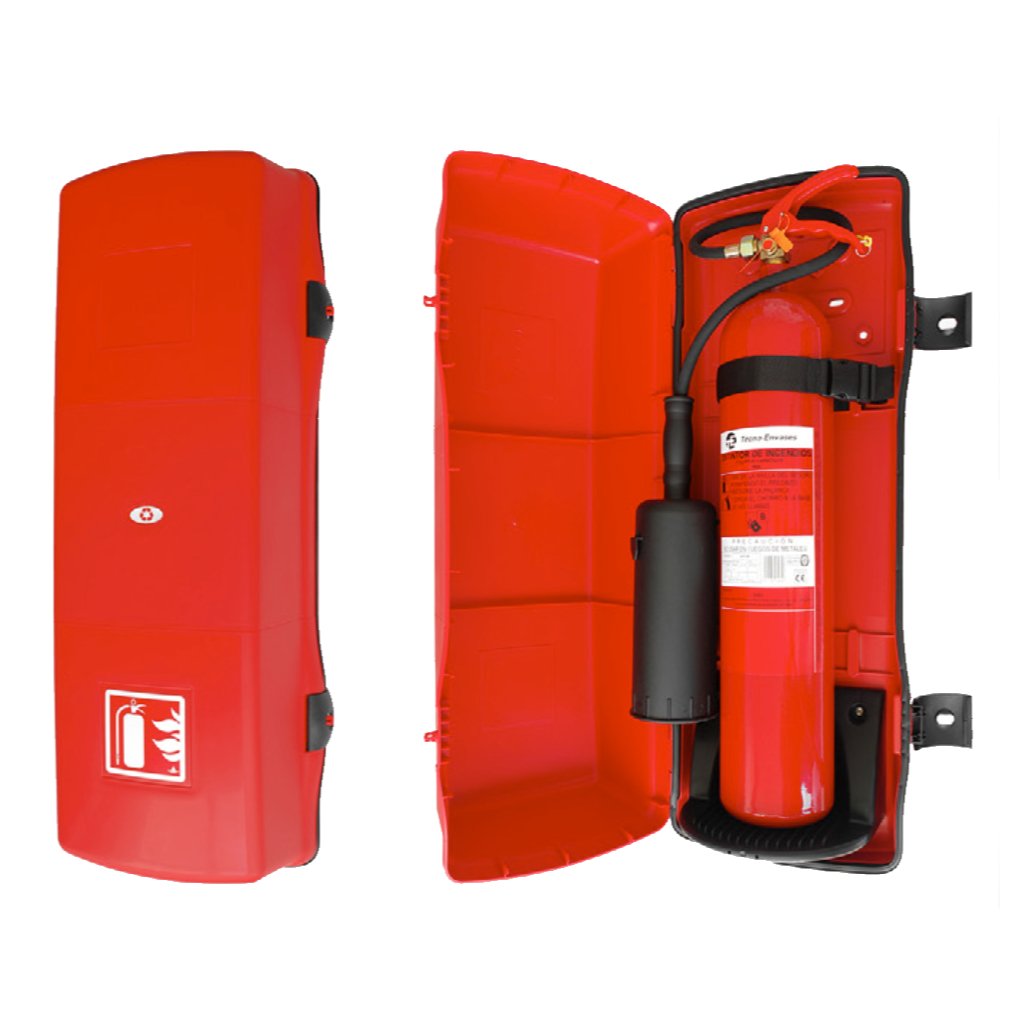 SIEXArmario modelo CO2 color rojo para extintor 5Kg