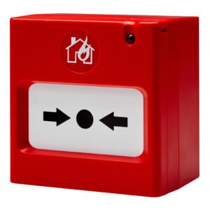 TELETEKPulsador analógico rearmable con aislador. Incluye llave rearme
