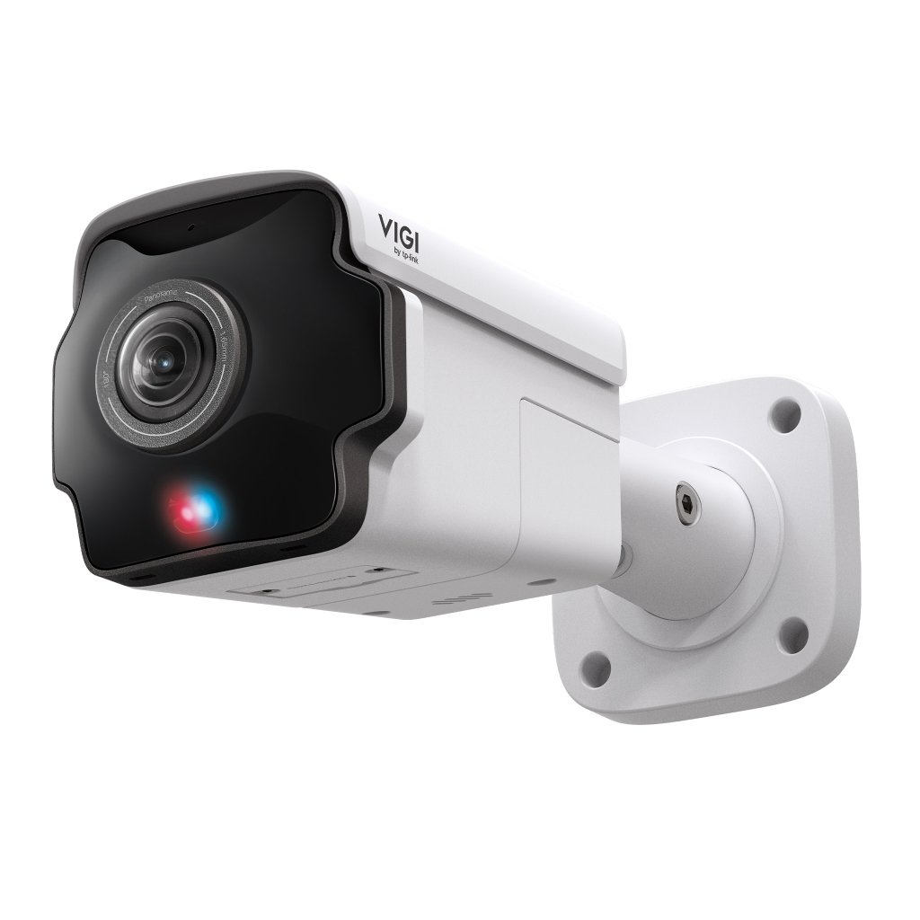 TP-LinkBullet IP VIGI Panoramica 8MP H265+ WDR IR20m 1.65mm IP67 ONVIF SD Mic PoE