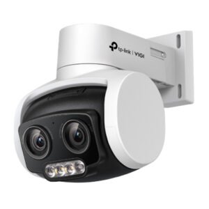 TP-LinkDomo PTZ IP Doble lente VIGI 4MP H.265+ dWDR IR30m 3x IP66 ONVIF SD Audio Mic 12Vdc/PoE