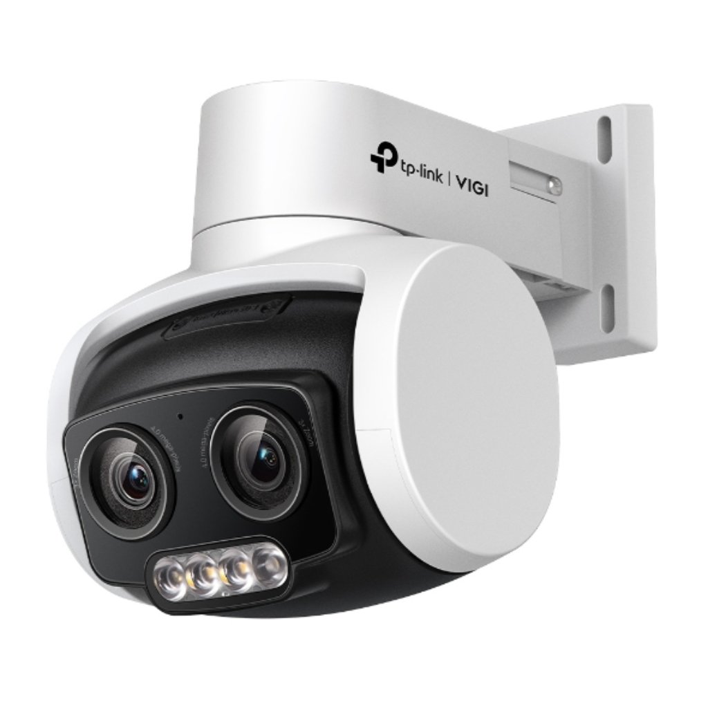 TP-LinkDomo PTZ IP Doble lente VIGI 4MP H.265+ dWDR IR30m 3x IP66 ONVIF SD Audio Mic 12Vdc/PoE
