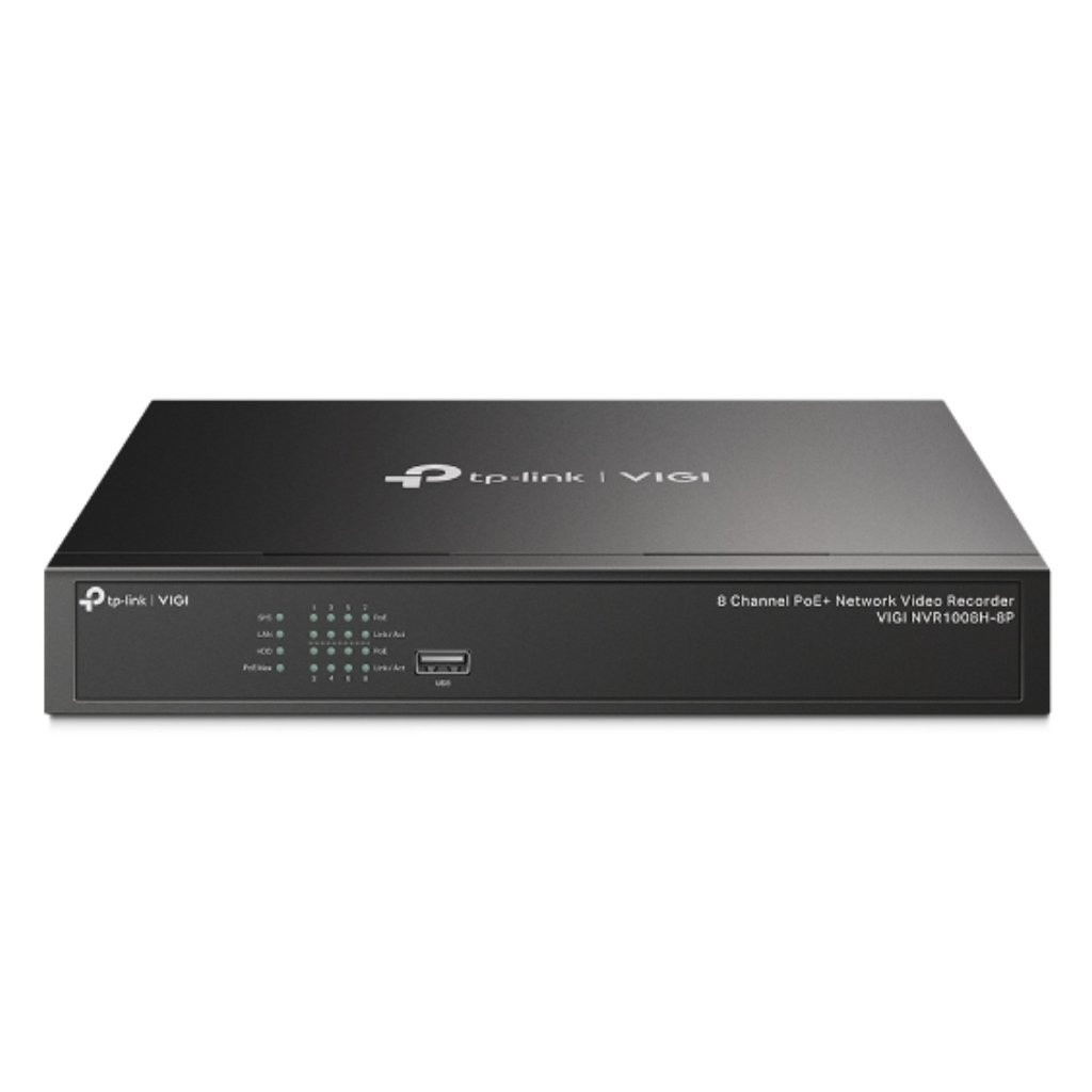 TP-LinkNVR VIGI 8ch 80Mbps H265+ 4K HDMI PoE+53W 1HDD