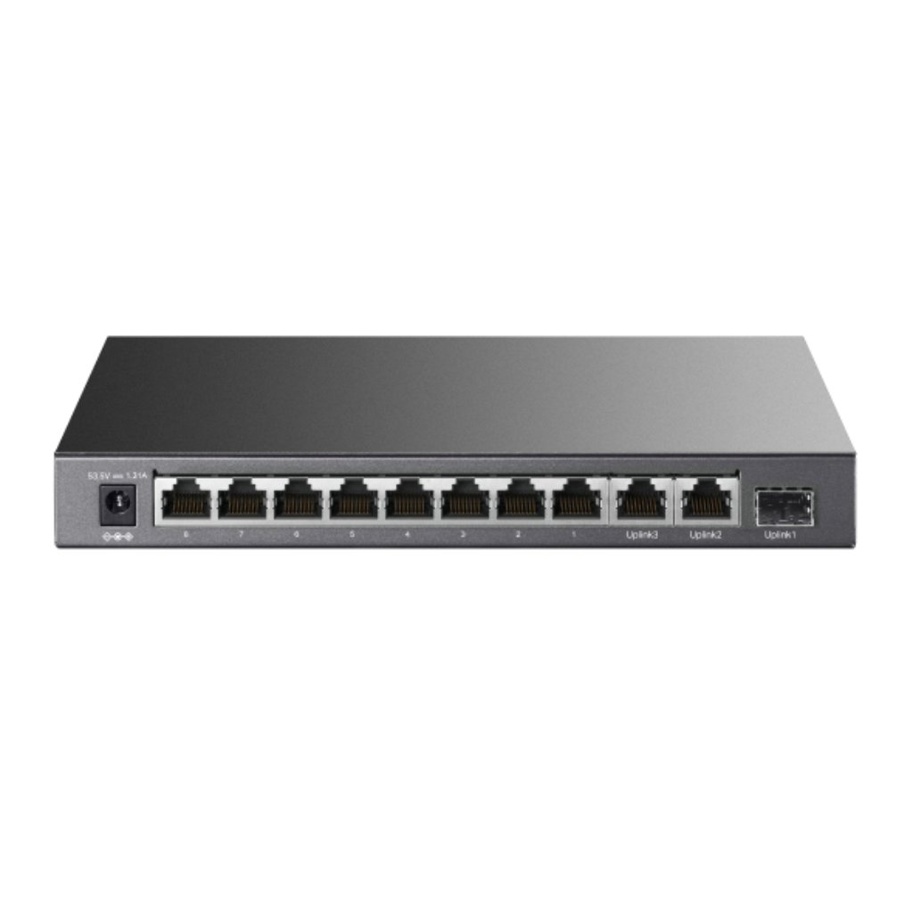 TP-LinkSwitch 8 puertos 10/100 Mbps + 3 puertos Gigabit. PoE+ en 8 puertos
