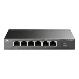 TP-LinkSwitch Gigabit 6 puertos con 3 puertos PoE+ y 1 puerto PoE++