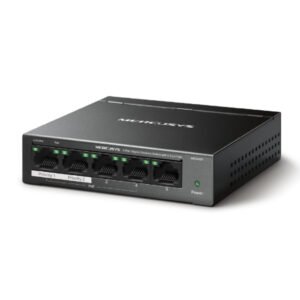 TP-LinkSwitch Mercusys 5 puertos Gigabit con 4 puertos PoE+