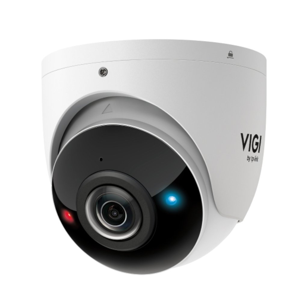 TP-LinkTurret IP VIGI Panoramica 8MP H265+ WDR IR20m 1.65mm IP67 ONVIF SD Mic PoE